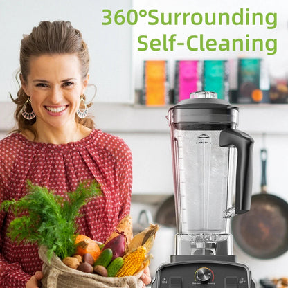 High-Power 2200W Blender with 2L Jar, 6-Blade Design, Timer, Ice Crusher