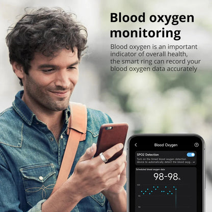Health Monitoring Smart Ring with Charging Dock | Sleep & Heart Tracker | 5ATM Waterproof | Multiple Sports Modes