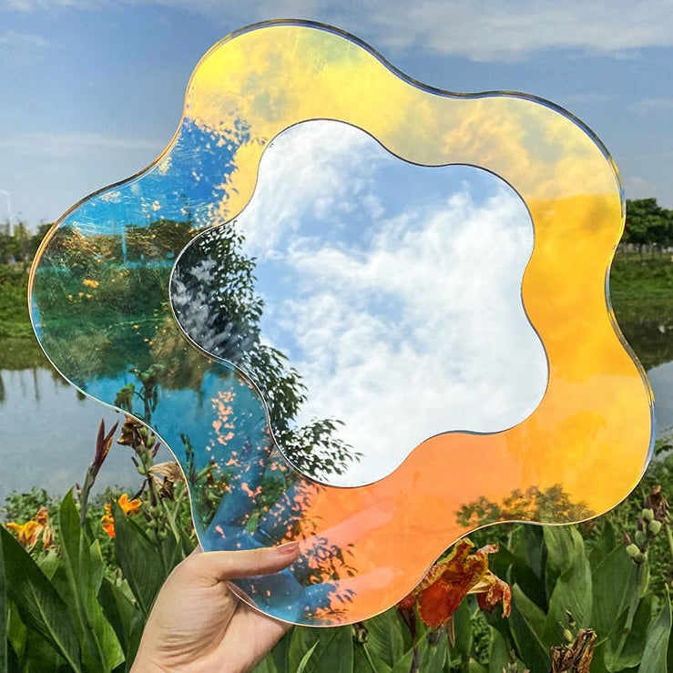 Charming Floral Acrylic Reflector for Home Decor