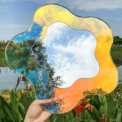 Charming Floral Acrylic Reflector for Home Decor