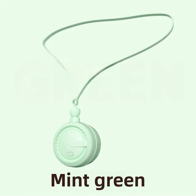 Portable Neck Fan | Rechargeable via USB | 6.4 x 6.4 x 4.8 cm | 3 Speed Settings