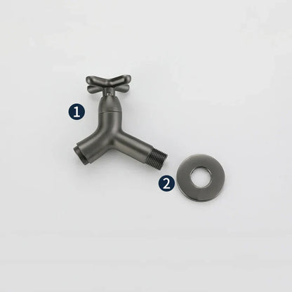 Solid Brass Wall-Mounted Cold Water Faucet