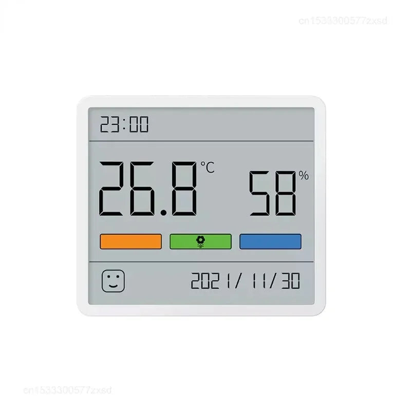 Digital Thermometer and Humidity Meter with Clock for Indoor Use
