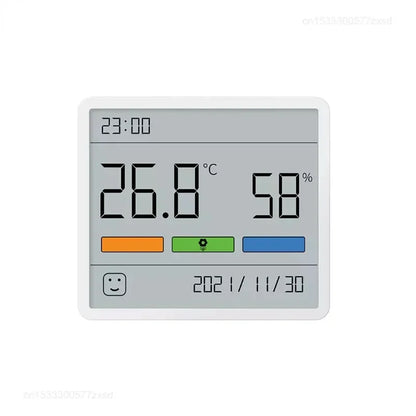 Digital Thermometer and Humidity Meter with Clock for Indoor Use