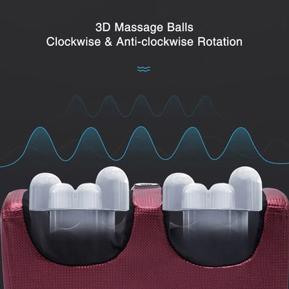 Foot Massager with Heat – 12 Kneading Nodes, Dual Rotation, 3 Intensities, 15-Minute Timer