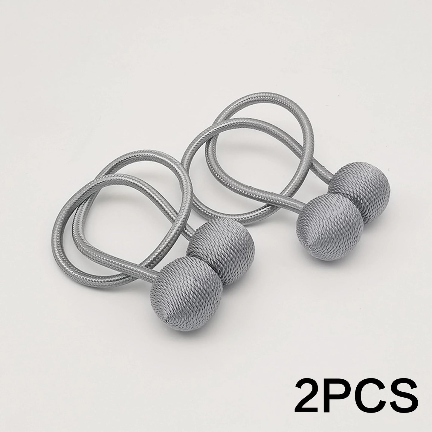 Magnetic Curtain Holders Set of 2 | Modern Design with Adjustable Cords for Living Room and Bedroom Curtains