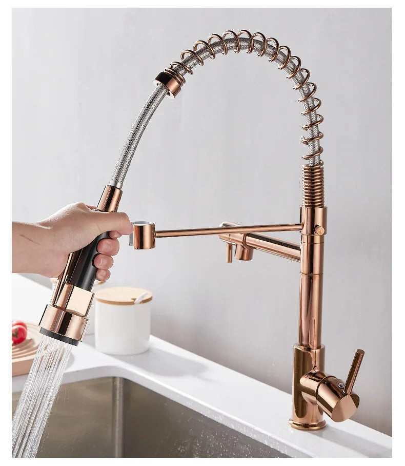 Contemporary Kitchen Faucet with Sleek Design and Practical Use
