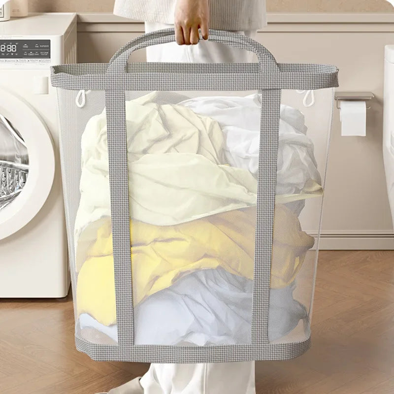 Collapsible Laundry Basket in Air Nylon