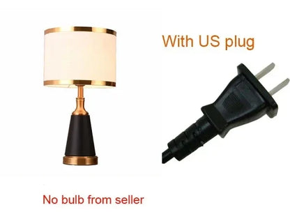 Gold Iron LED Table Lamp for Bedroom, Living Room, or Hotel Decor