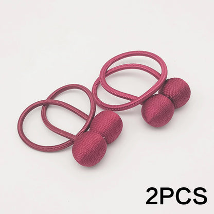 Magnetic Curtain Holders Set of 2 | Modern Design with Adjustable Cords for Living Room and Bedroom Curtains