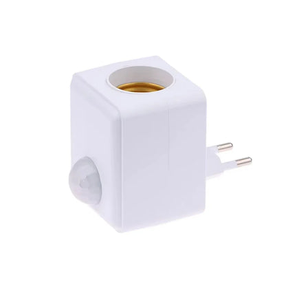 E27 Light Socket with Motion Sensor | PIR Infrared Detection | Adjustable LED Holder 85–265V | Energy Efficient