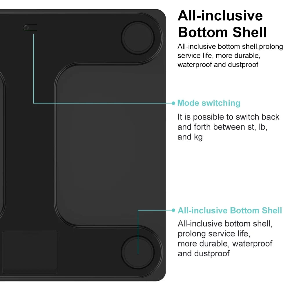Bluetooth Digital Body Fat Scale with App - 16 Measurements, Syncs with Apple Health & Fitbit