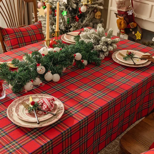 Christmas Checkered Tablecloth – Last Day Discount