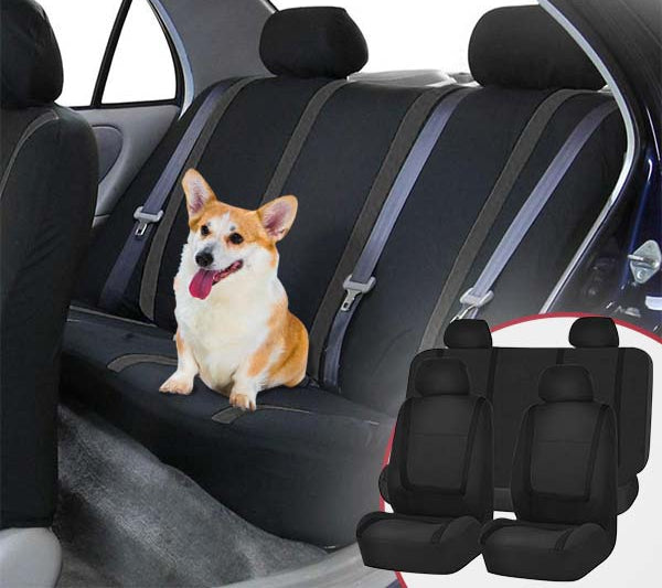 9-Piece Universal Car Seat Cover Set – Breathable and Washable