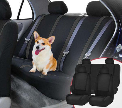 9-Piece Universal Car Seat Cover Set – Breathable and Washable