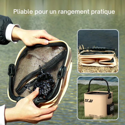 Lightweight Collapsible Fishing Bucket for Fishermen