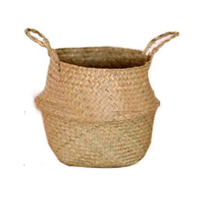 Hanging Rattan Flower Pot - Seaweed Wicker Basket