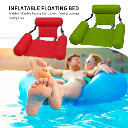 Inflatable and Adjustable Hanging Water Chair for Pool, Beach & Ocean - 100x120 cm
