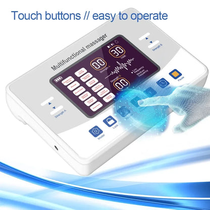 Muscle Stimulator with TENS/EMS, 12 Modes, 30 Intensities, USB-C Rechargeable