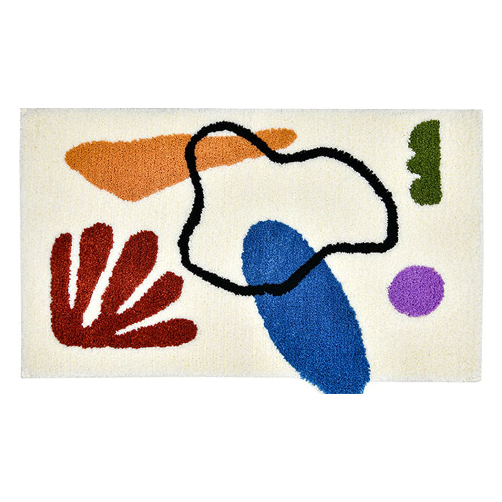 Stylish Abstract Area Rug for Bedroom Décor