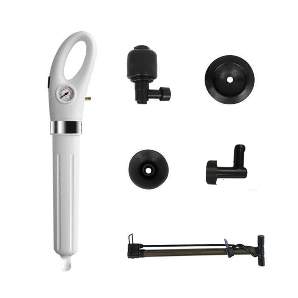 High-Pressure Drain Cleaner – Eco-Friendly with 4 Attachments for Clogs