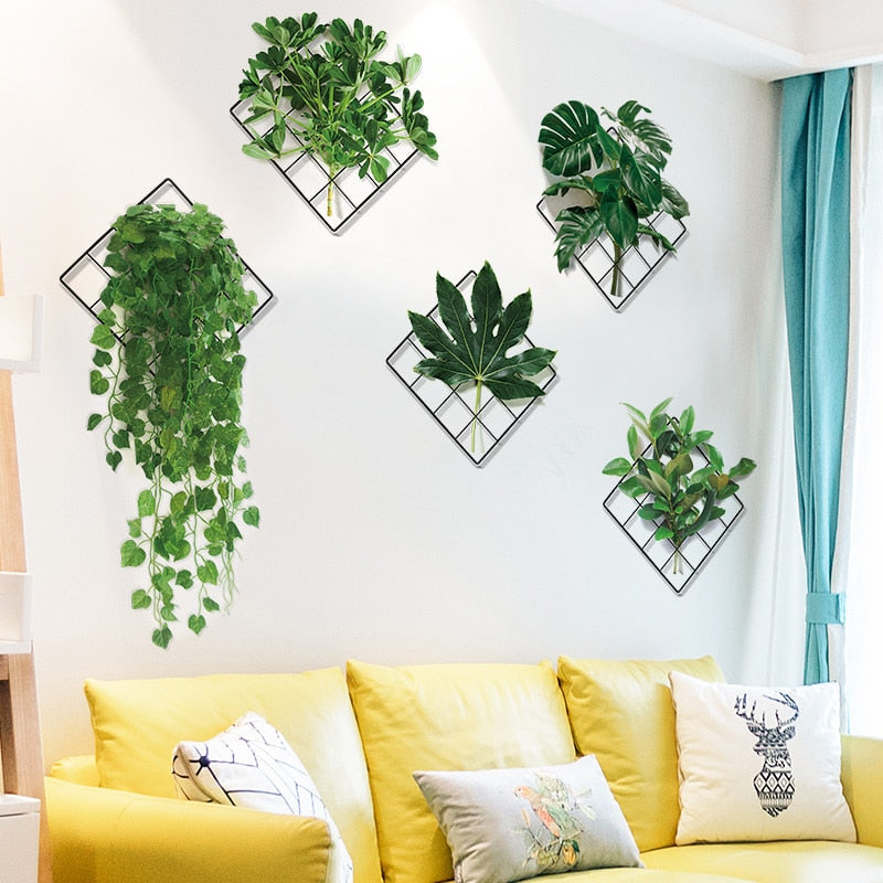 Lifelike Greenery Wall Decal for Home Decor