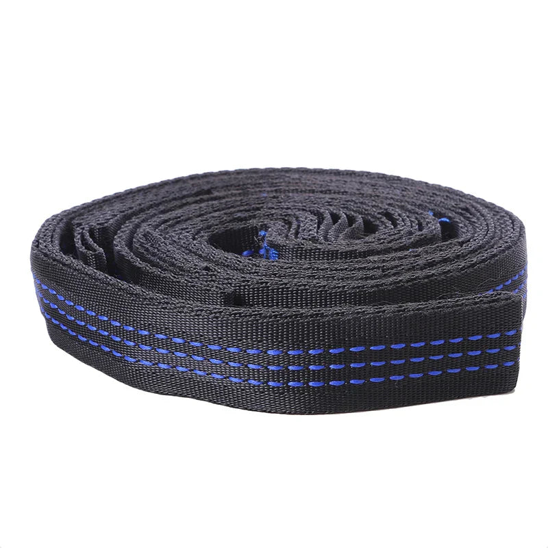 Hammock Suspension Set with 272 kg Load Capacity | Polyester Straps with 5 Rings | Pack of 2