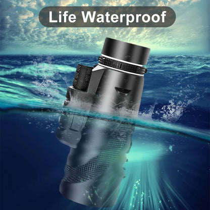 80x100 High Definition Zoom Monocular Telescope: Portable Binoculars for Hunting, Camping, and Outdoor Adventures