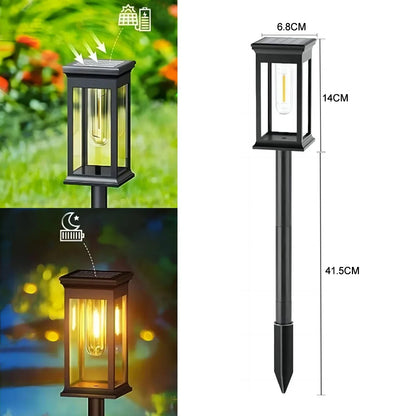2-Pack Solar Garden Lights | IP65 Waterproof | Automatic On/Off | LED Pathway Lights