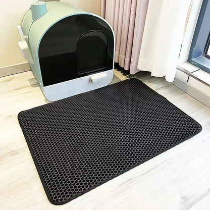 Cat Litter Mat - Double Layered EVA | Waterproof, Non-Slip & Washable