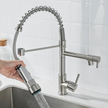 Contemporary Kitchen Faucet with Sleek Design and Practical Use