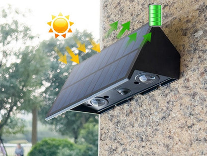 Solar-Powered LED Outdoor Wall Light with Motion Sensor, Waterproof for Garden, Patio & Driveway