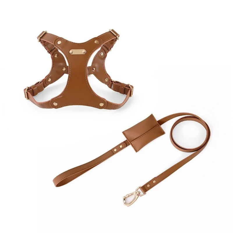 Customizable Leather Dog Harness for Ultimate Comfort