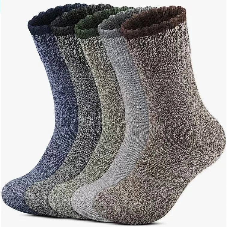 Unisex Merino Wool Hiking Socks - Extra Warm, Sizes 38-46