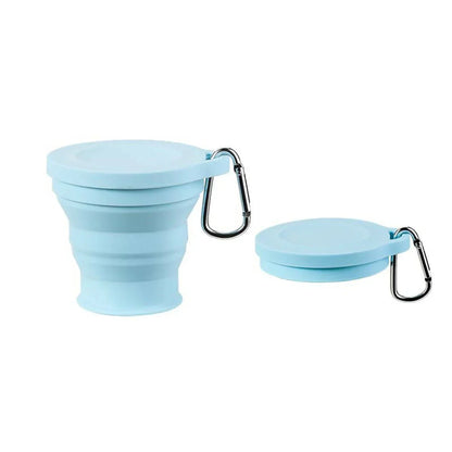 Collapsible Foldable Cup | Food-Grade Silicone | With Hanging Loop | For Outdoor Use