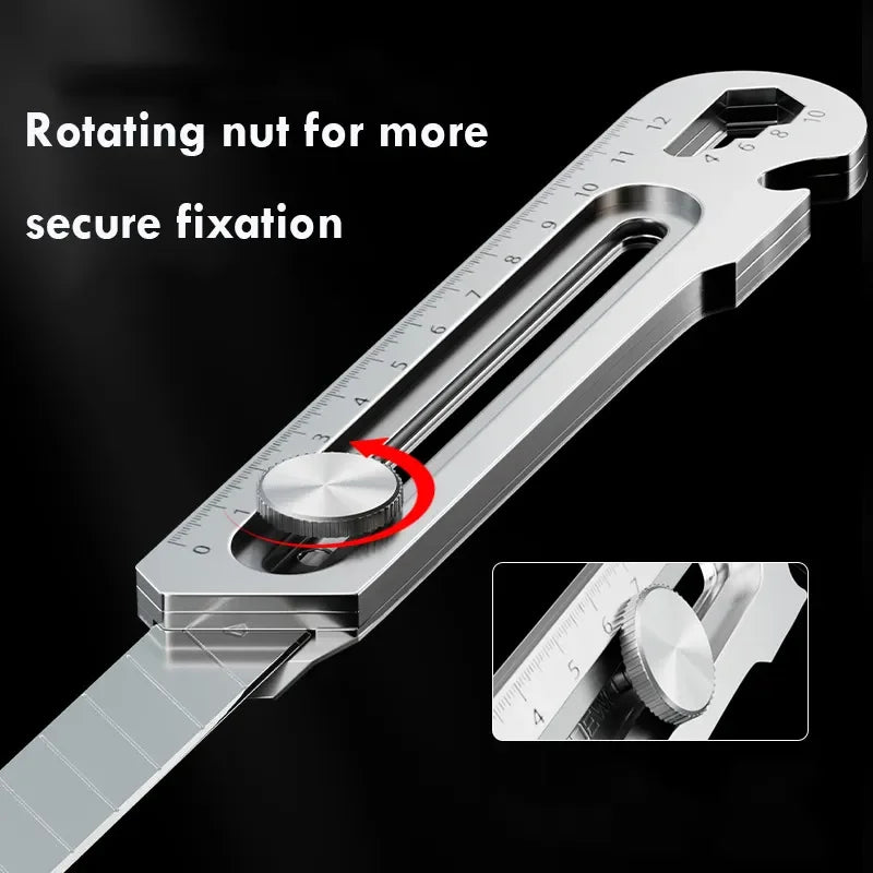 Heavy Duty 6-in-1 Stainless Steel Retractable Snap-Off Blade