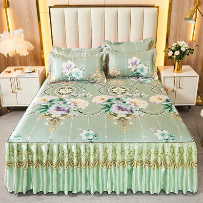Velvet Bed Skirts in Soft Fabric – Elegant Home Décor