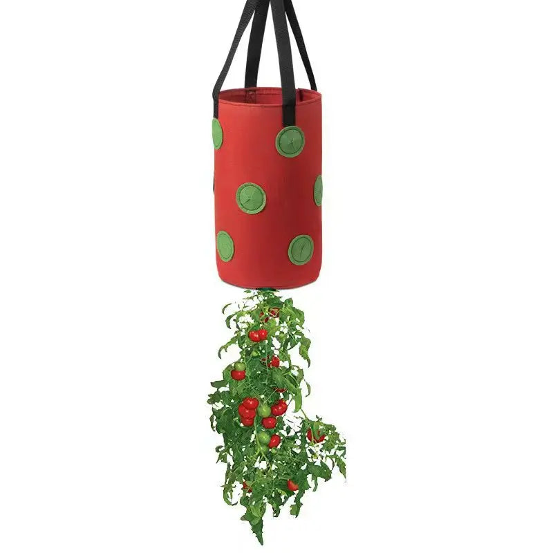 Felt Hanging Grow Bag with 13 Compartments | Versatile | Perfect for Tomatoes, Strawberries, and Vegetables