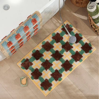 Modern Abstract Design Bath Mat | CozyGrid