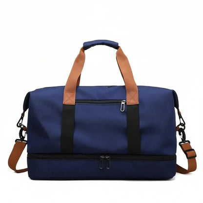 Sports Bag Featuring Separate Compartment for Footwear