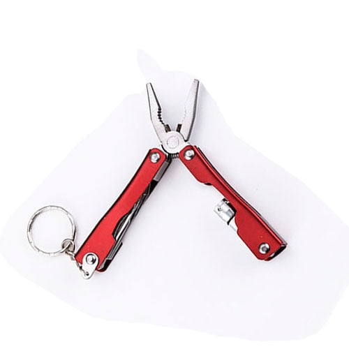 Aluminum Multitool Keychain with 9 Functions for Explorers
