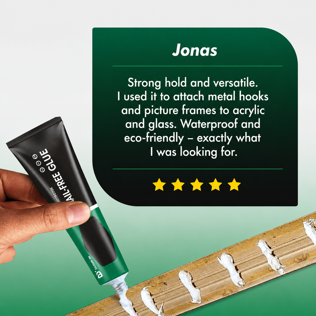 Instant Adhesive Sealant | No Drilling or Hammering Needed | Works on Wood, Metal, Stone & Ceramic