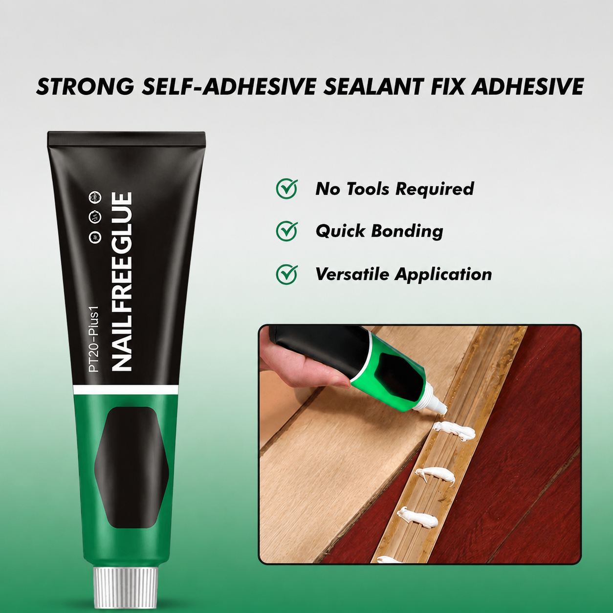 Instant Adhesive Sealant | No Drilling or Hammering Needed | Works on Wood, Metal, Stone & Ceramic