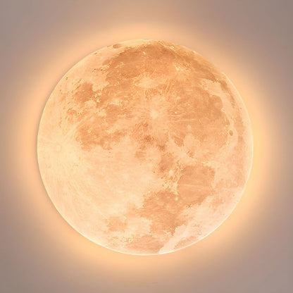 Round Moon Ceiling Light - Soft Ambient Illumination for Indoors