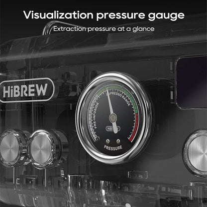 Espresso Maker with 20-Bar Pump, PID Control, 58mm Portafilter, Steam Wand