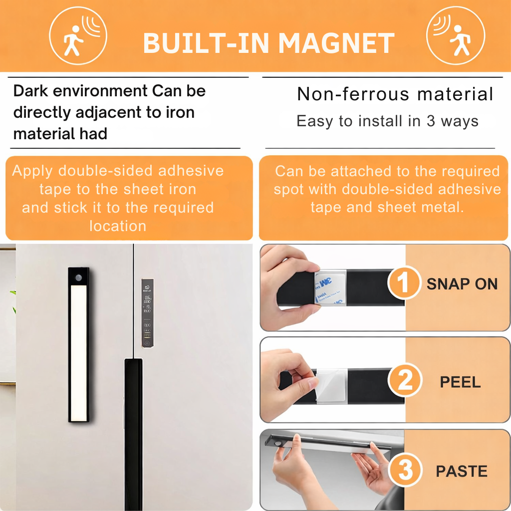 Smart Motion Light | Rechargeable | Adjustable Brightness & Cordless