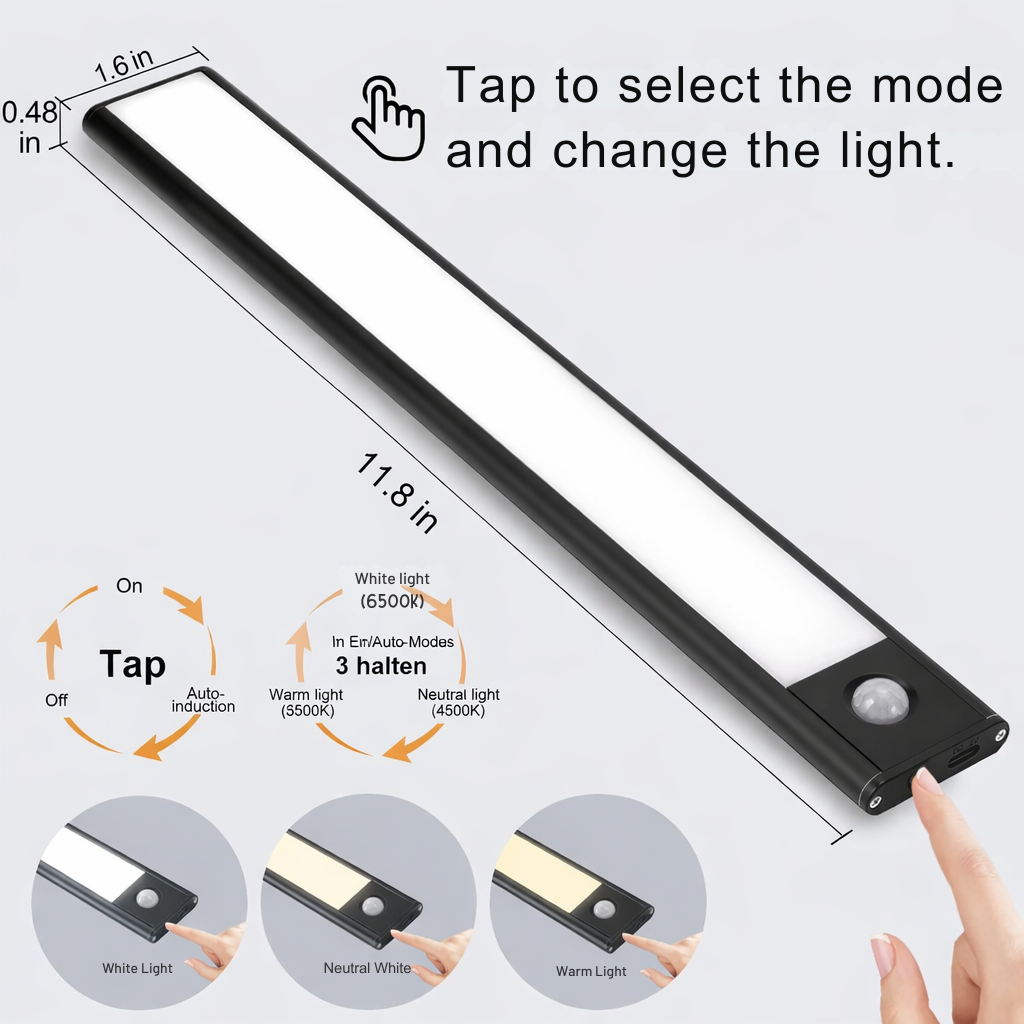 Smart Motion Light | Rechargeable | Adjustable Brightness & Cordless