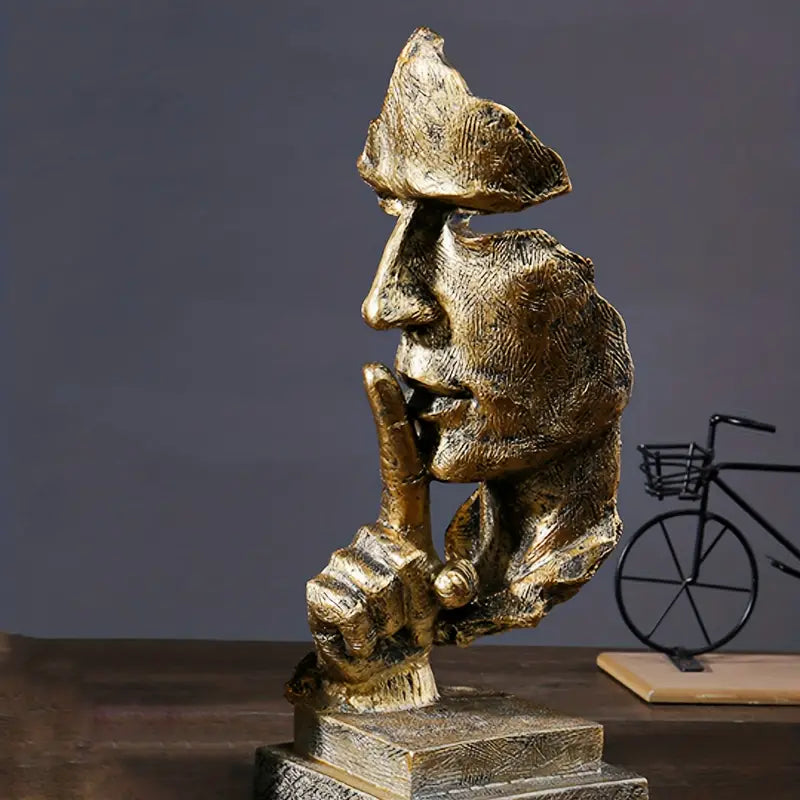 Abstract Thinker Resin Sculpture for Home and Office Decor