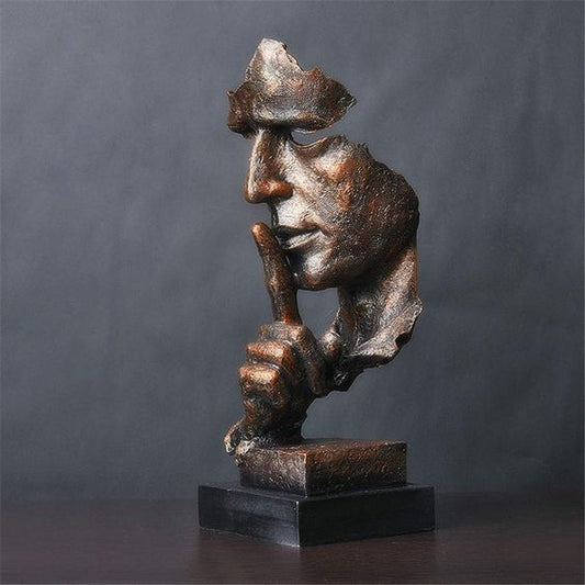 Abstract Thinking Resin Sculpture for Home and Office Decor