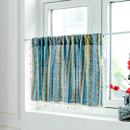 Chic Striped Tassel Window Drapes for Effortless Elegance
